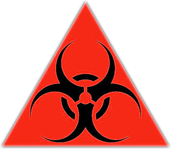 Use caution in areas that display the biohazard symbol. Bloodborne Pathogens may be present